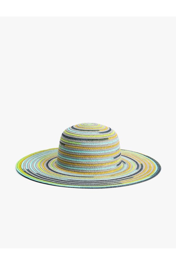 Koton Koton Fedora Straw Hat Multicolor
