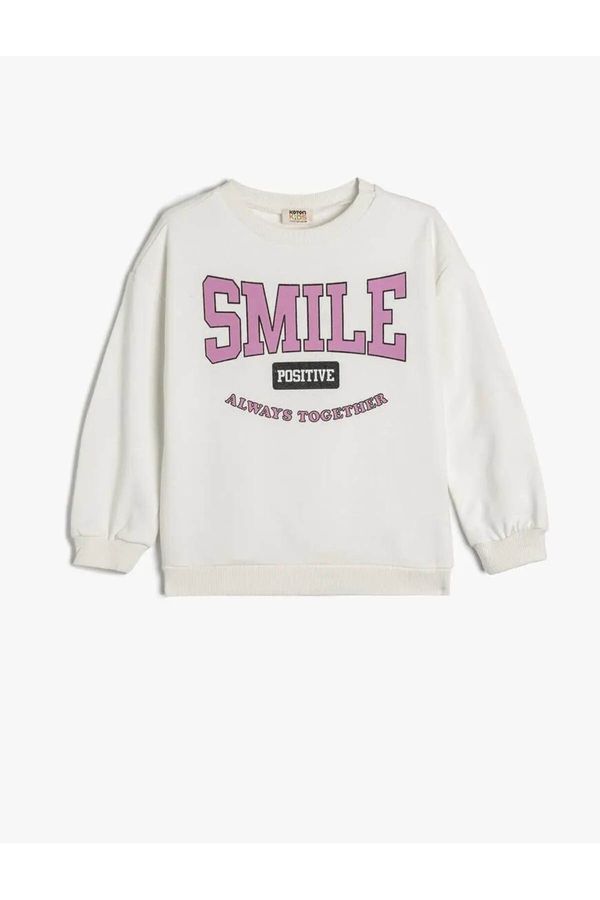 Koton Koton Girl Sweatshirt Ecru