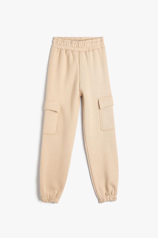 Koton Koton Girls Beige Sweatpants