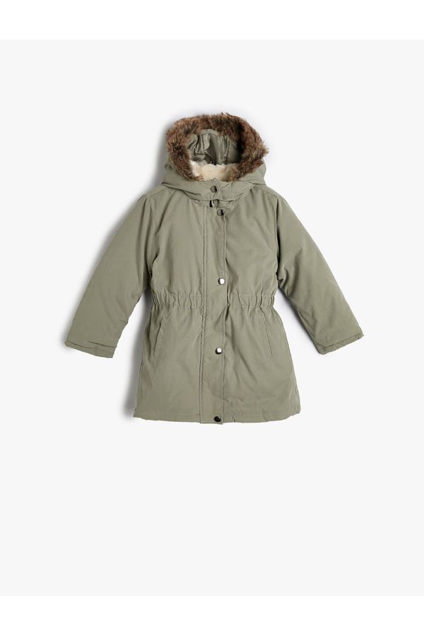 Koton Koton Girl's Clothing Coat 4wkg00012aw Khaki