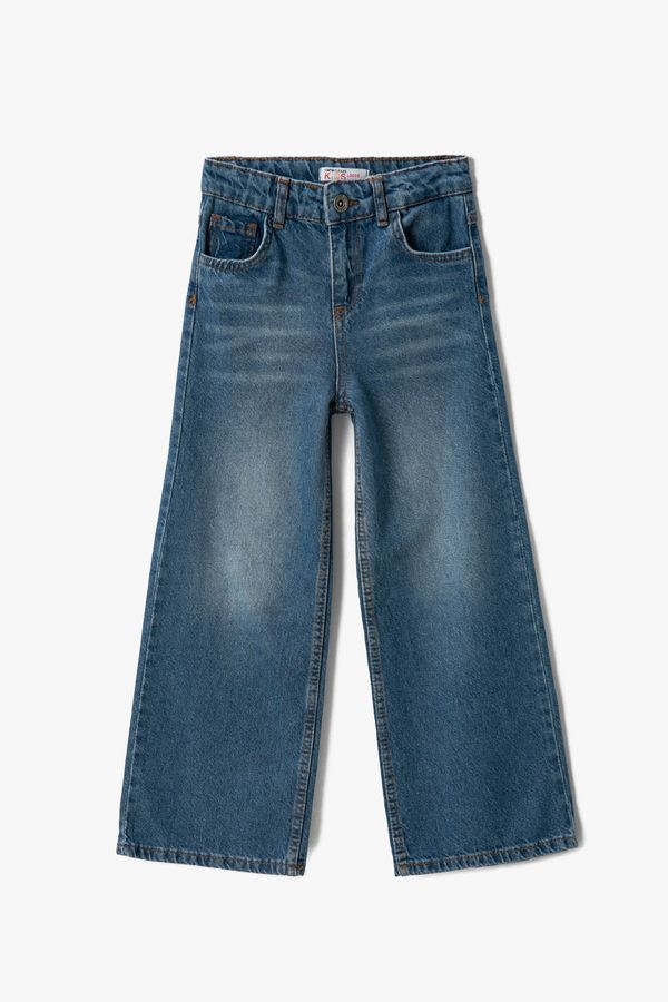 Koton Koton Girl's Dark Indigo Jeans