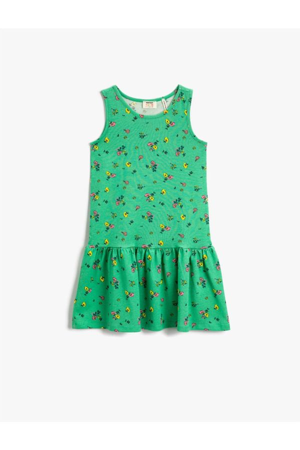 Koton Koton Girl's Floral Sleeveless Dress Cotton