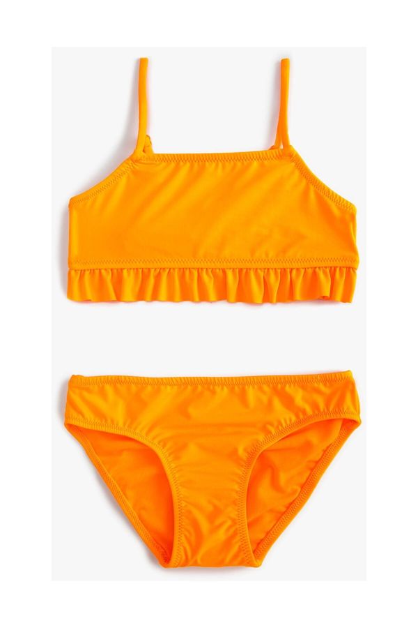 Koton Koton Girls' Fuchsia Two-piece Bikini Set