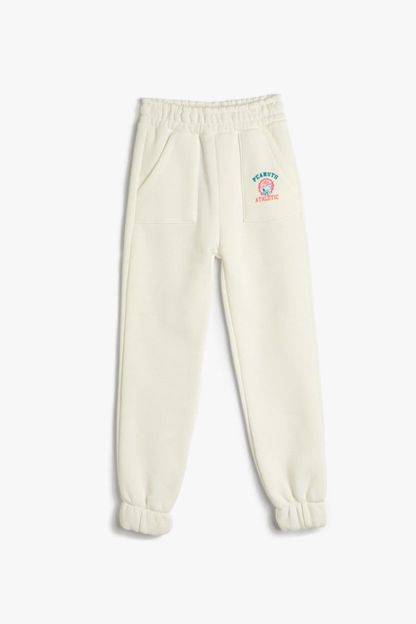 Koton Koton Girl's White Sweatpants