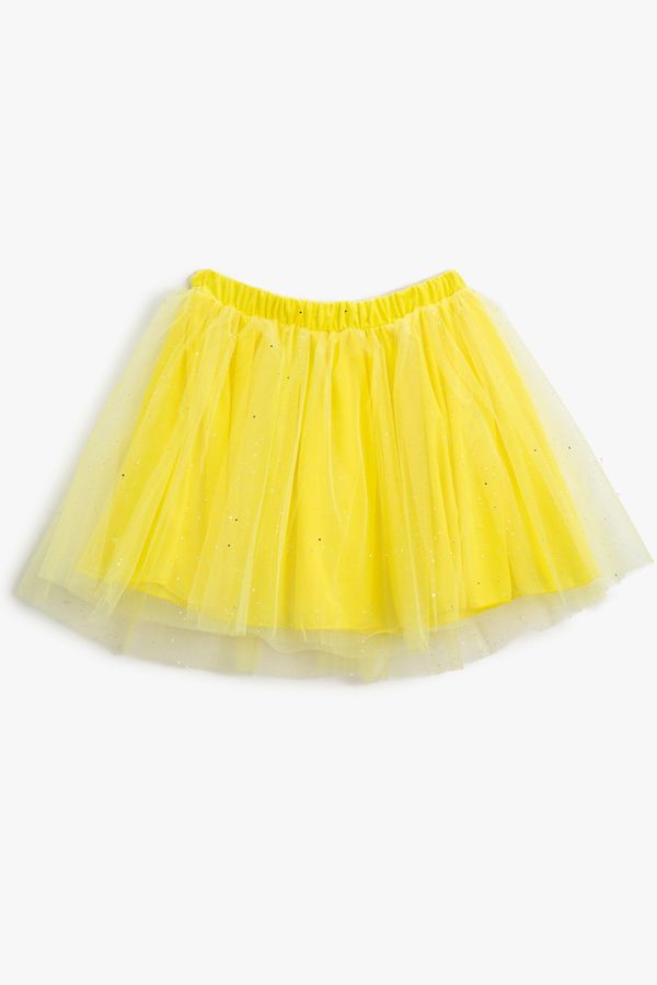 Koton Koton Girl's Yellow Skirt