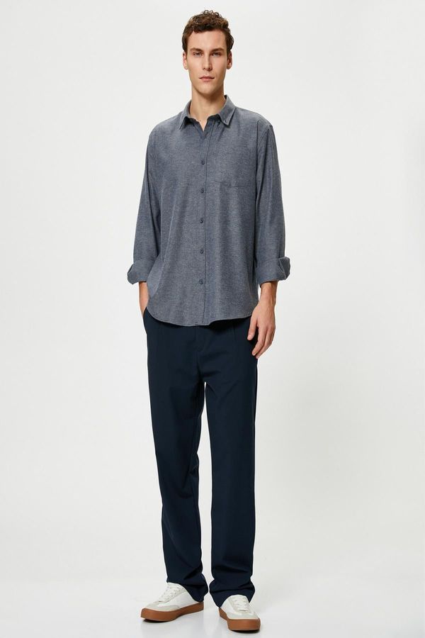 Koton Koton Gray Men's Shirt