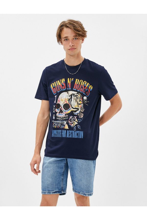 Koton Koton Guns N' Roses T-Shirt Licensed Printed Cotton