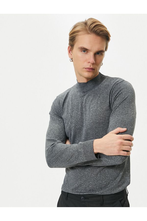 Koton Koton Half Turtleneck Sweater Slim Fit Marked