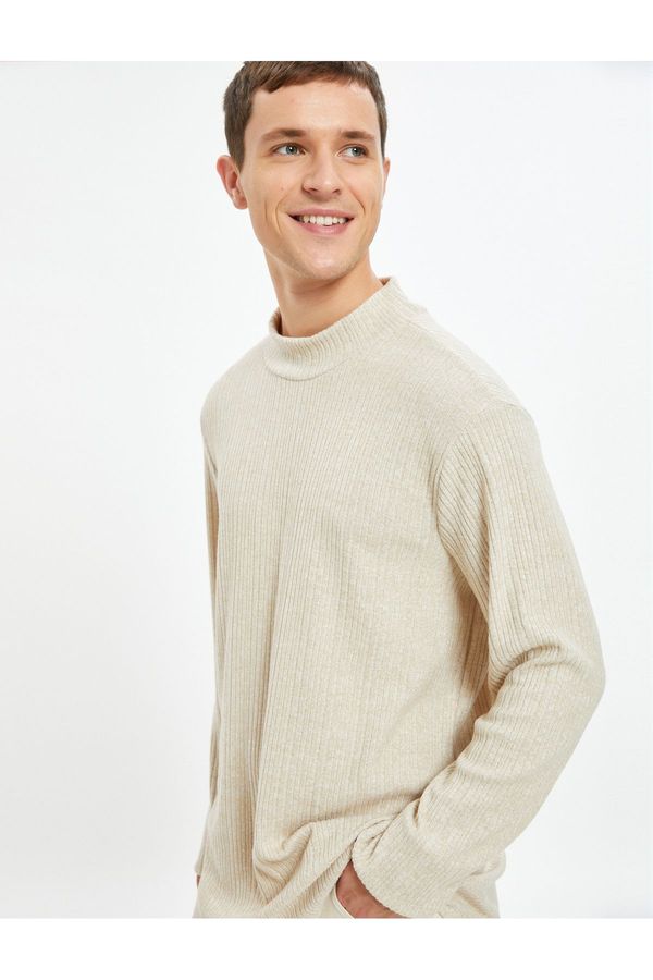 Koton Koton High Neck Fine Knitwear Sweater Long Sleeve Soft Textured