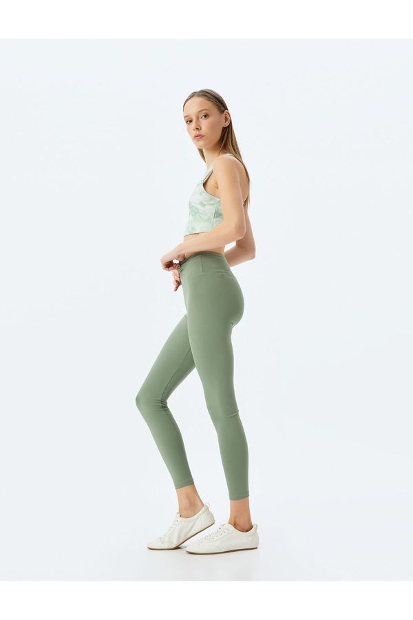 Koton Koton High Waist Tight Fit Soft Key Sports Leggings
