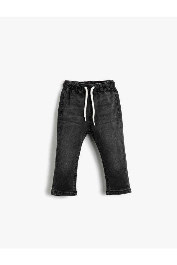 Koton Koton Jeans Pants Elastic Waist Pocket Cotton