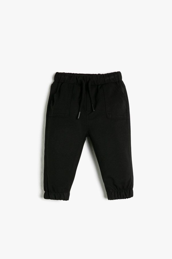 Koton Koton Jogger Pants with Tie Waist Elasticated Pockets