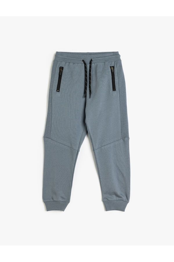 Koton Koton Jogger Sweatpants Tied Waist Raised Cotton