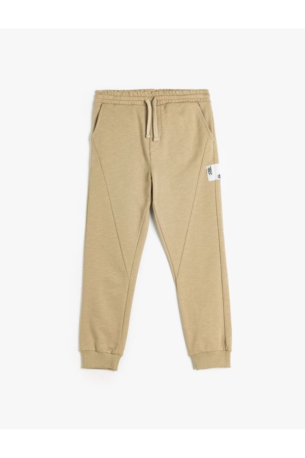 Koton Koton Jogger Sweatpants Tied Waist Raised Cotton