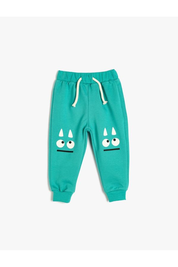 Koton Koton Jogger Sweatpants with Waist Tie and Monster Print