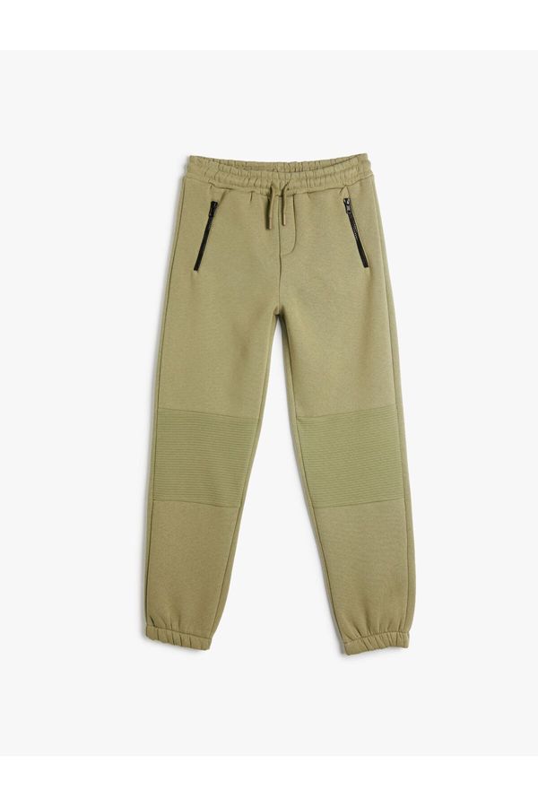 Koton Koton Jogger Sweatpants Zipper Detail Raised Cotton