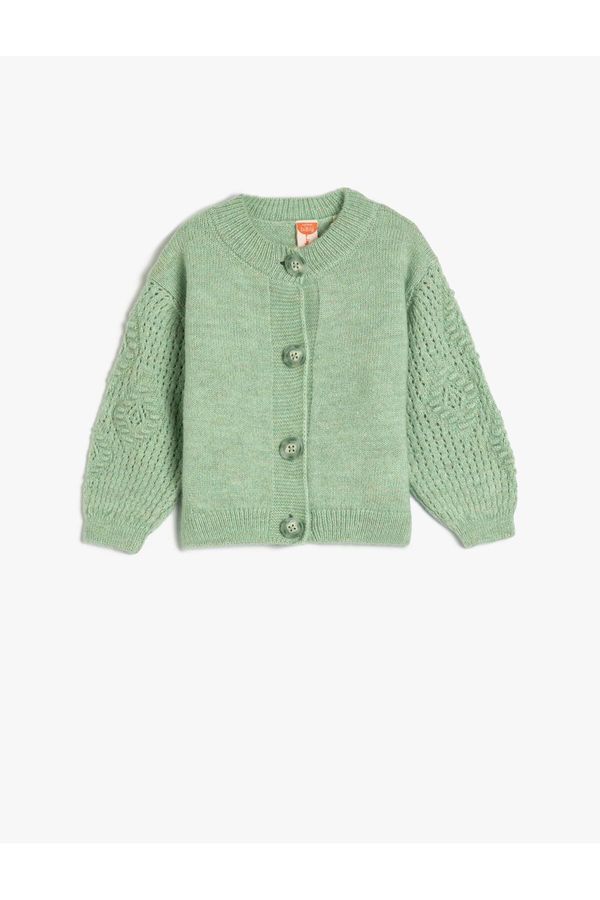 Koton Koton Knitwear Cardigan Buttoned Round Neck