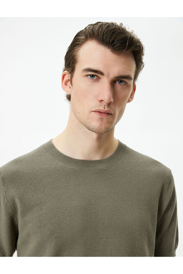 Koton Koton Knitwear Sweater Short Sleeve Crew Neck Cotton