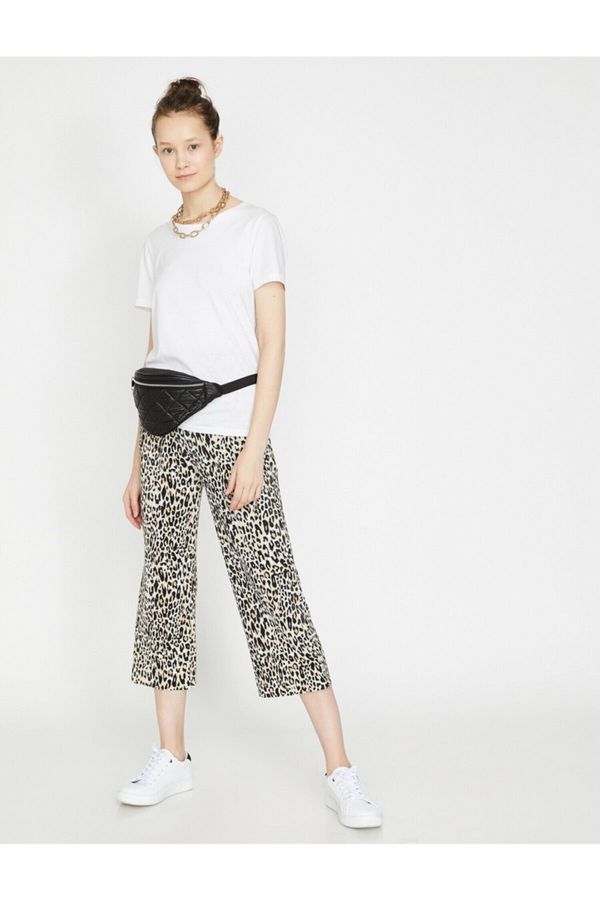 Koton Koton Leopard Patterned Trousers