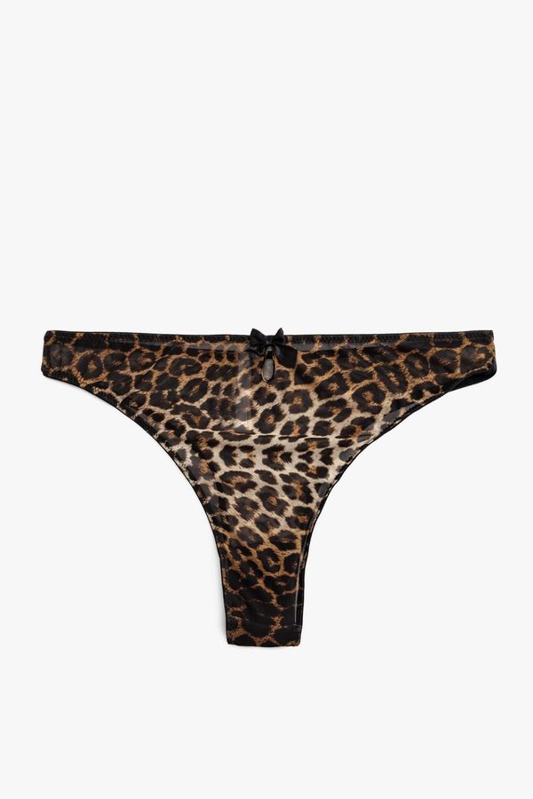 Koton Koton Leopard Patterned Women's Panties