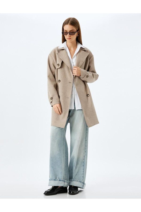 Koton Koton Light Brown Women's Coat