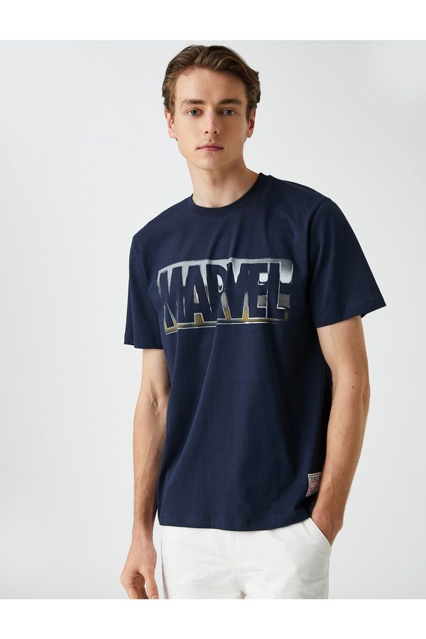 Koton Koton Marvel Short Sleeve T-Shirt Licensed Printed
