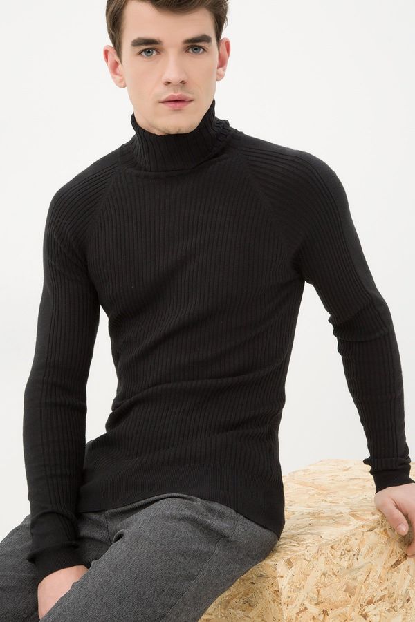 Koton Koton Men's Black Sweater