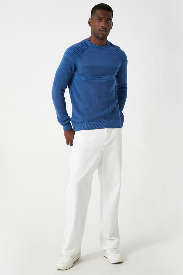 Koton Koton Men's Blue Sweater