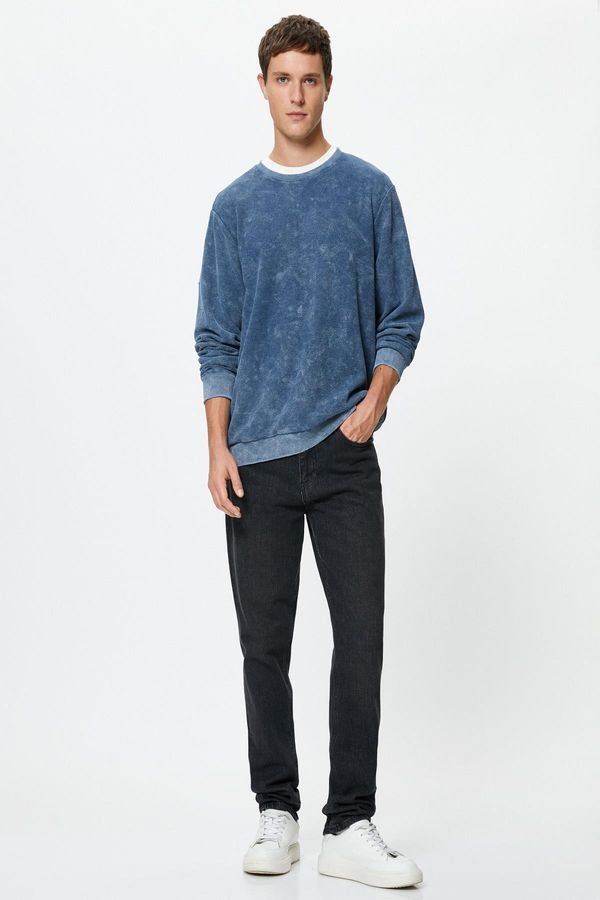 Koton Koton Men's Blue Sweatshirt