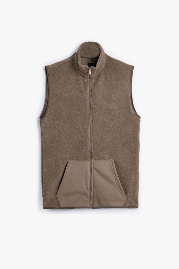 Koton Koton Men's Brown Vest
