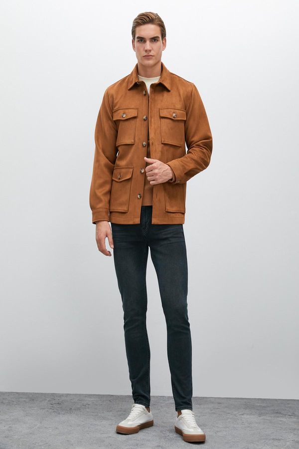 Koton Koton Men's Camel Hair Jacket