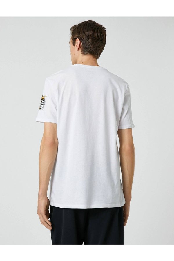Koton Koton Men's Clothing T-Shirt White, 3pm10038hk