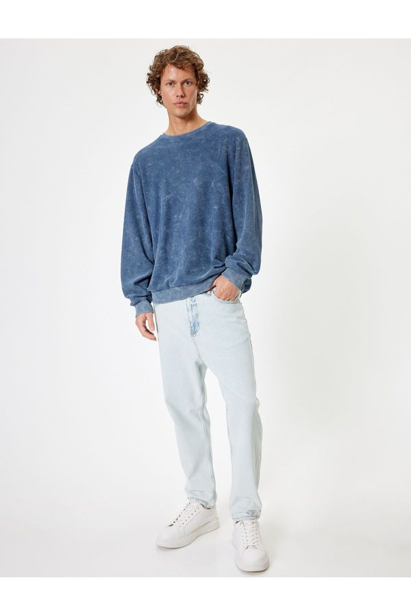 Koton Koton Men's Jeans Light Indigo 5wam40157nd Loose Fit Jeans - Steve Jean