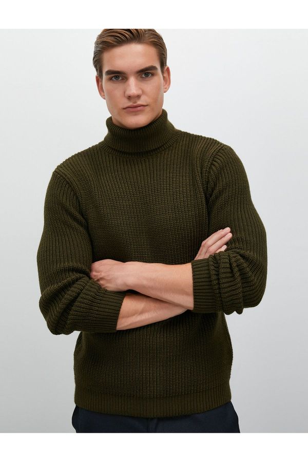 Koton Koton Men's Khaki Sweater