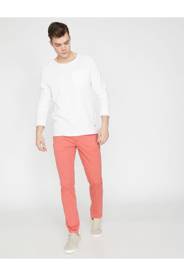 Koton Koton Men's Red Trousers