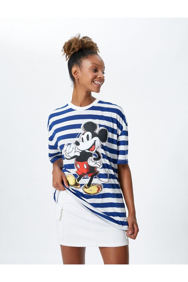 Koton Koton Mickey Mouse Short Sleeve T-Shirt Licensed Printed
