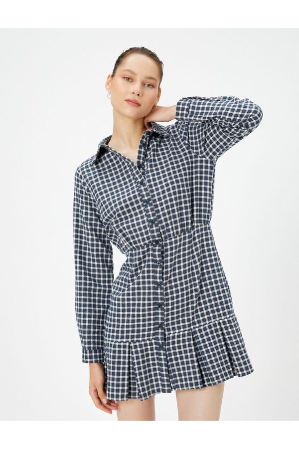 Koton Koton Mini Shirt Dress Long Sleeve Ruffles