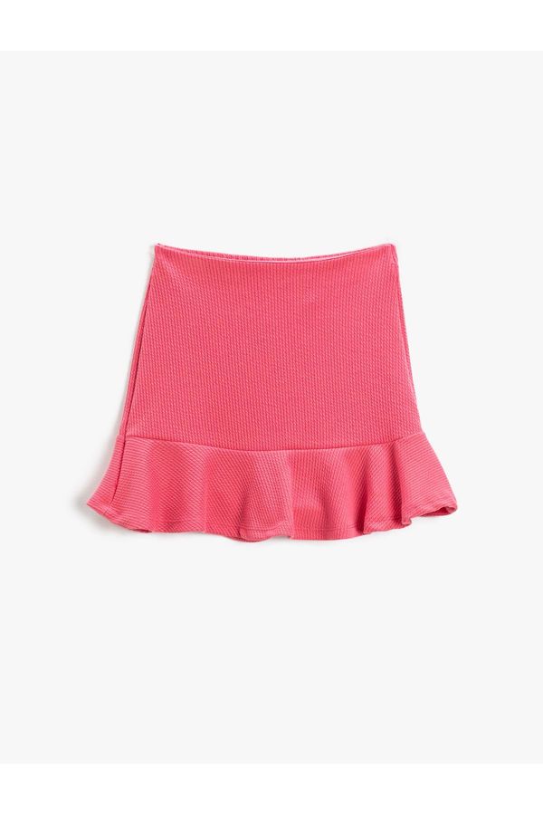 Koton Koton Mini Skirt Frilled Elastic Waist