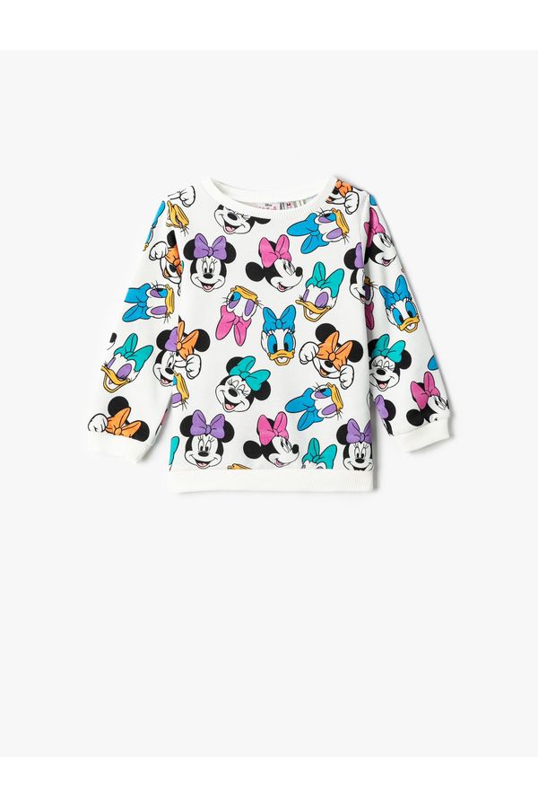 Koton Koton Minnie Mouse And Daisy Duck Printed Sweatshirt Licensed Cotton-Films