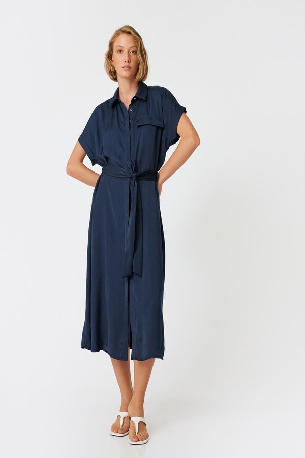 Koton Koton Navy Blue Women's Dress