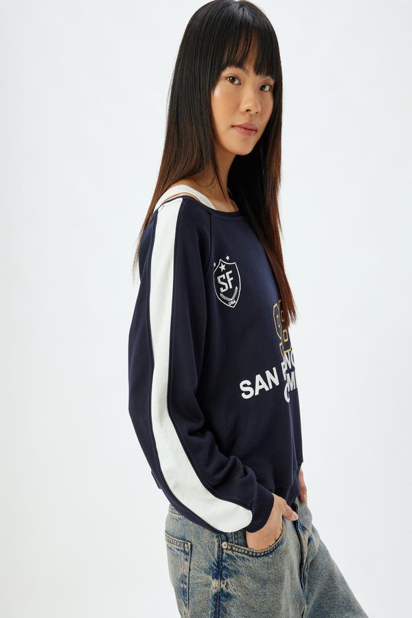 Koton Koton Navy Blue Youth Sweatshirt