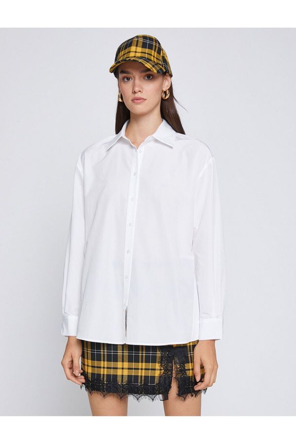 Koton Koton Oversize Poplin Shirt