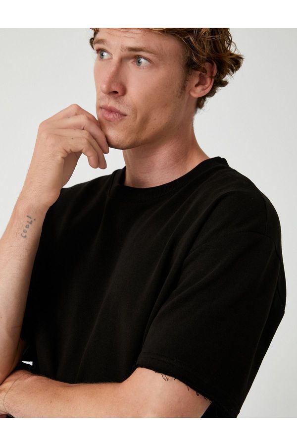 Koton Koton Oversize T-Shirt Short Sleeve Crew Neck Cotton