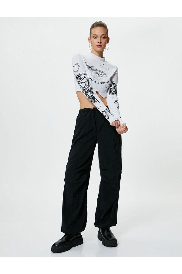 Koton Koton Parachute Trousers Comfortable Fit with Cargo Pocket