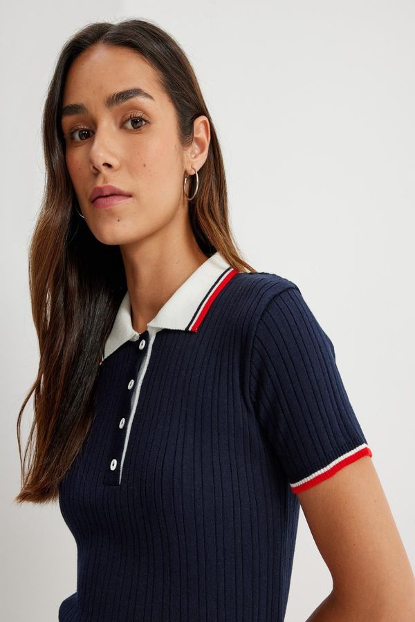 Koton Koton Polo Neck Knitted Sweater Short Sleeve Hair Knitting Pattern