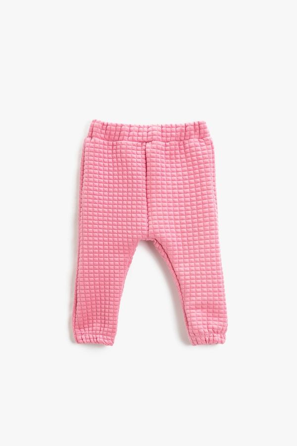 Koton Koton Quilted Jogger Pants With Elastic Waist.