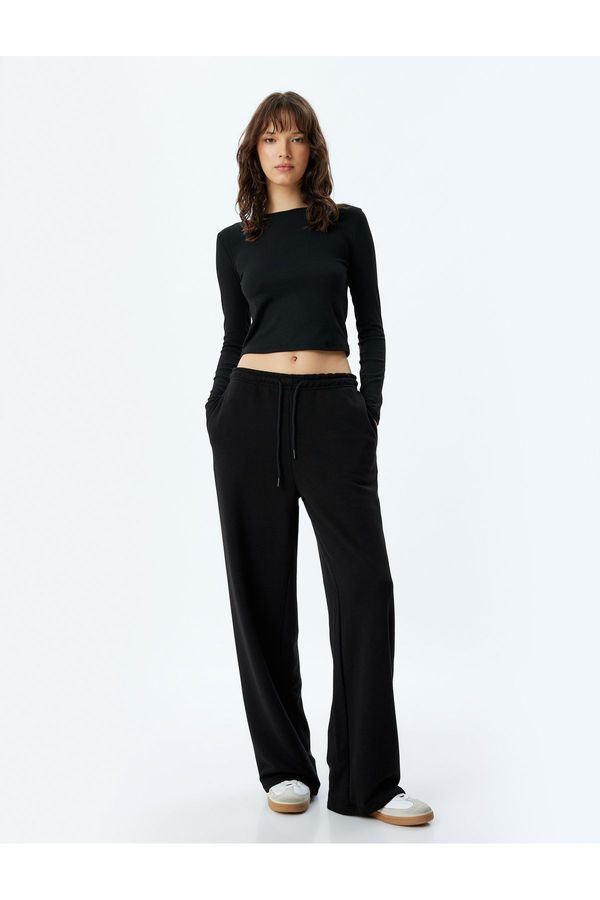 Koton Koton Raster Three Thread Sweatpants with Pockets