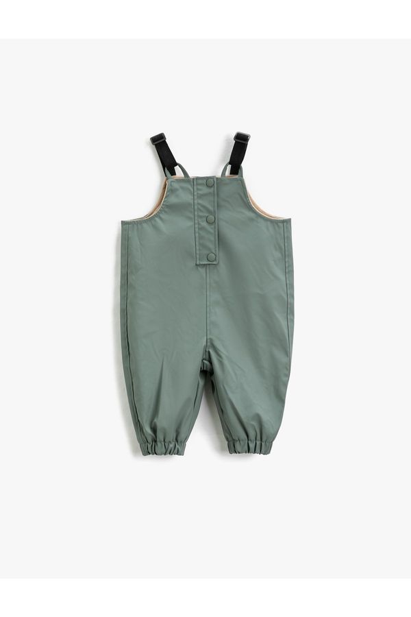 Koton Koton Rubber Coated Ski Overalls with Suspenders