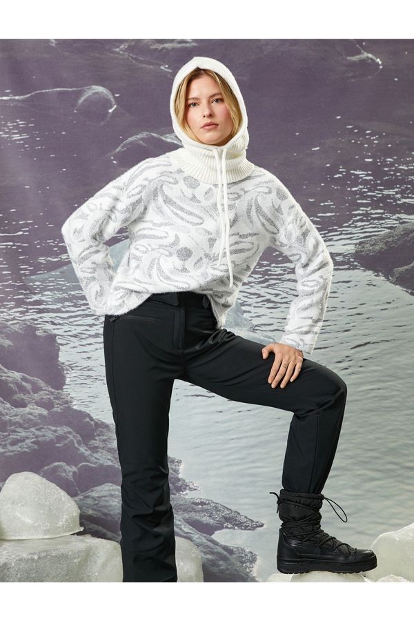 Koton Koton Şahika Ercümen X - Soft Textured High Neck Sweater