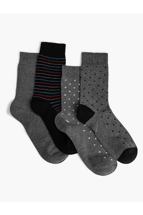 Koton Koton Set of 4 Striped Socks